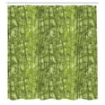 thumbnail image 3 of Ambesonne Forest Shower Curtain, Tree Branches Clutter Leaves, 69"Wx70"L, Olive Green Pastel Green, 3 of 5