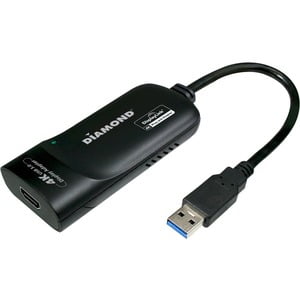 Diamond BVU5500H UGA USB 3.0/2.0 to Ultra HD 4K 3840 x 2160 (DisplayLink DL-5500 Chipset) HDMI Video Graphics (Best Mhl To Hdmi Adapter)