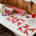 thumbnail image 4 of 40Pcs Jelly Roll Fabric Strips for Quilting and Sewing, 2.6" x 20" Precut Fabric for Crafting, Valentine's Day Holiday Fabric, 4 of 6
