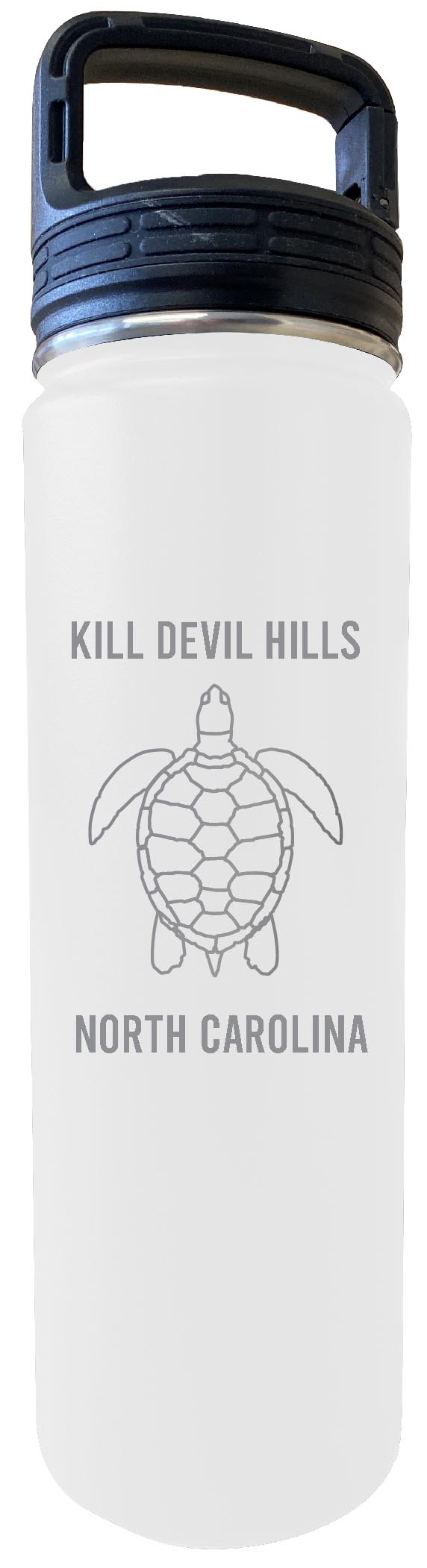 Kill Devil Hills North Carolina Souvenir 32 Oz Engraved White Insulated