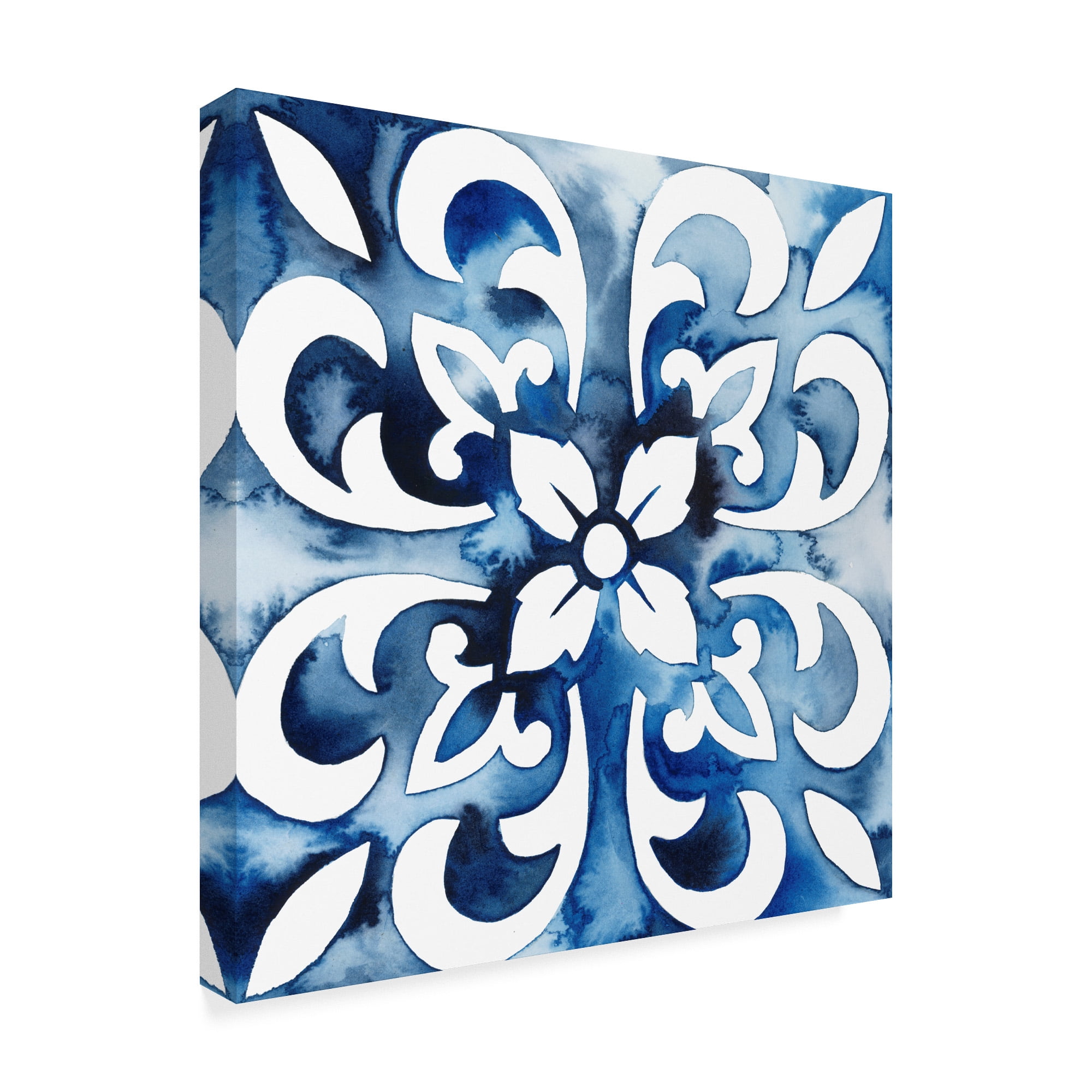 Trademark Fine Art 'Cobalt Tile II' Canvas Art by Grace Popp