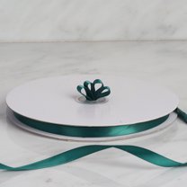 BalsaCircle 3/8" x 100 yards Hunter Green Single Side Satin Ribbon Wedding Party Favors Crafts
