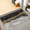 thumbnail image 6 of Marble Kitchen Mat Black and Gold Kitchen Rugs Kitchen Runner Mat Set for Floor Set Gold Abstract Runner Rug Black and Gold Kitchen Accessories Floor Mats Black Kitchen Rug for Bathroom, 6 of 6