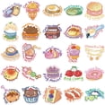 thumbnail image 4 of Pegatinas de vinilo Waterpr, 50 unidades por lote, dibujos animados en inglés, comida para animales, 4 of 4