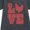 thumbnail image 2 of Instant Message - Love Chicken - Toddler & Youth Girls Fleece Dress, 2 of 5