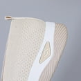 thumbnail image 6 of Tawop Slip Resistant Work Womens Shoes Slip On Casual Comfort Flat Breathable Soft Mesh Beige Size 5.5, 6 of 9