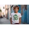thumbnail image 2 of Lucky Maneki-Neko Cat in Leprechaun Hat St. Patricks Day Youth's T-shirt, 2 of 3