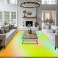 thumbnail image 4 of Yellow Green Abstract Area Rug 5x8 Washable Rug Non Slip Modern Gradient Minimalist Art Large Area Rug Soft Stainresistant Indoor Floor Carpet for Living Room Bedroom Home Office Dining Room Nursery, 4 of 9