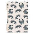 thumbnail image 3 of joogoo Spiral Journal Notebook Vintage Crab Print College Ruled Notebooks 8.3" x 5.7" 2 PCs, 3 of 8
