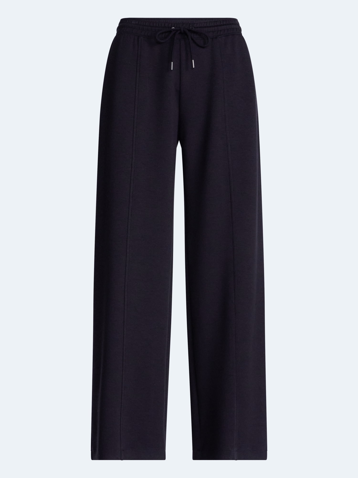 Scoop Women's and Women's Plus Scubaknit Wide Leg Tie Waist Seamed Pants, Regular, Short Lengths, Sizes XS-4X