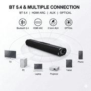 Jierben Sound Bar for TV , home theater sound system TV Speakers with 3 EQ Modes, Bluetooth 5.4/HDMI-ARC/Optical/AUX Connection for PC/Gaming/Projectors