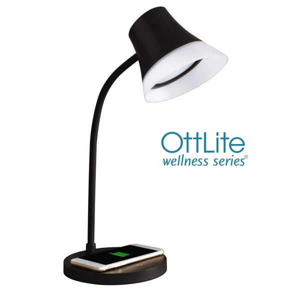 OttLite Wellness Shine LED Desk Lamp 17" Black (CS03KQI)