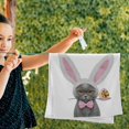 thumbnail image 2 of Coolnut Easter Cat Cute Hand Towels 2 PCS, Bunny Rabbit Ears Eggs Kitchen Towel Ultra Soft and Highly Absorbent,Decorative Fingertip Face Towel for Bathroom Hotel, 28.3"x 14.4", 2 of 4