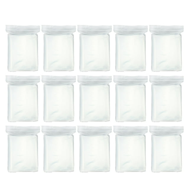100pcs Plastic Pill Bags Reclosable Sealing Pouch Bulk Food Storage Bag Flour Packaging Bag