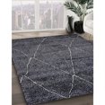 thumbnail image 3 of Ahgly Company Machine Washable Indoor Rectangle Industrial Modern Charcoal Black Area Rugs, 3' x 5', 3 of 7