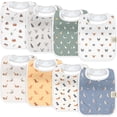 thumbnail image 1 of Baberos KeaBabies de algodón orgánico superabsorbentes, paquete de 8 unidades, 1 of 9