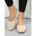 thumbnail image 6 of Gomelly Womens Ballet Flat Memory Foam Flats Mesh Casual Shoes Non-slip Loafers Work Walking Shoe Beige 6.5, 6 of 8