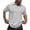 White, variant on Men's Knitted Solid Color Short Sleeve Textured Casual Golf Shirt Summer Stretch Slim Lapel T-Shirt