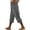AH11-Gray, variant on Lumtrix Womens Capri Pants Casual Cotton Linen Casual Summer Trousers Lightweight Drawstring Elastic Waist Pants With Pockets Khaki S