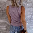 thumbnail image 4 of Top básico de estilo sexy para mujer camisola con cuello en V camiseta sin mangas camiseta sin mangas atuendo diario FLhrweasw Nuevo, 4 of 8