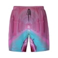thumbnail image 4 of Lsque Mens Swim Trunks Pink Shark Pool Fantasy Pattern - Bathing Suit Compression Liner - Beach Swim Shorts Swimwear - (S-3XL) - Stretch Quick Dry -Medium, 4 of 9