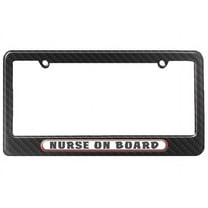 Nurse On Board License Plate Frame