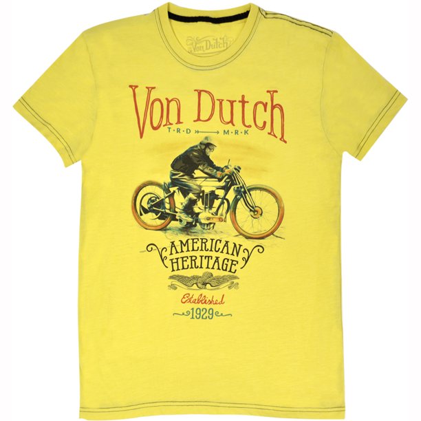 Altatac Von Dutch Men s Authentic Logo Design Short Sleeve TShirt