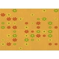 thumbnail image 1 of Ahgly Company Indoor Rectangle Patterned Neon Orange Area Rugs, 8' x 12', 1 of 6
