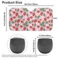 thumbnail image 5 of Jeiento Strawberry Sun Shade for Car Windshield Car Sunscreen Blocks UV Rays and Keeps Vehicle Cool Folding Auto Vehicle Shield Reflector Blocking Screen Cover Fit Most Cars, 5 of 6