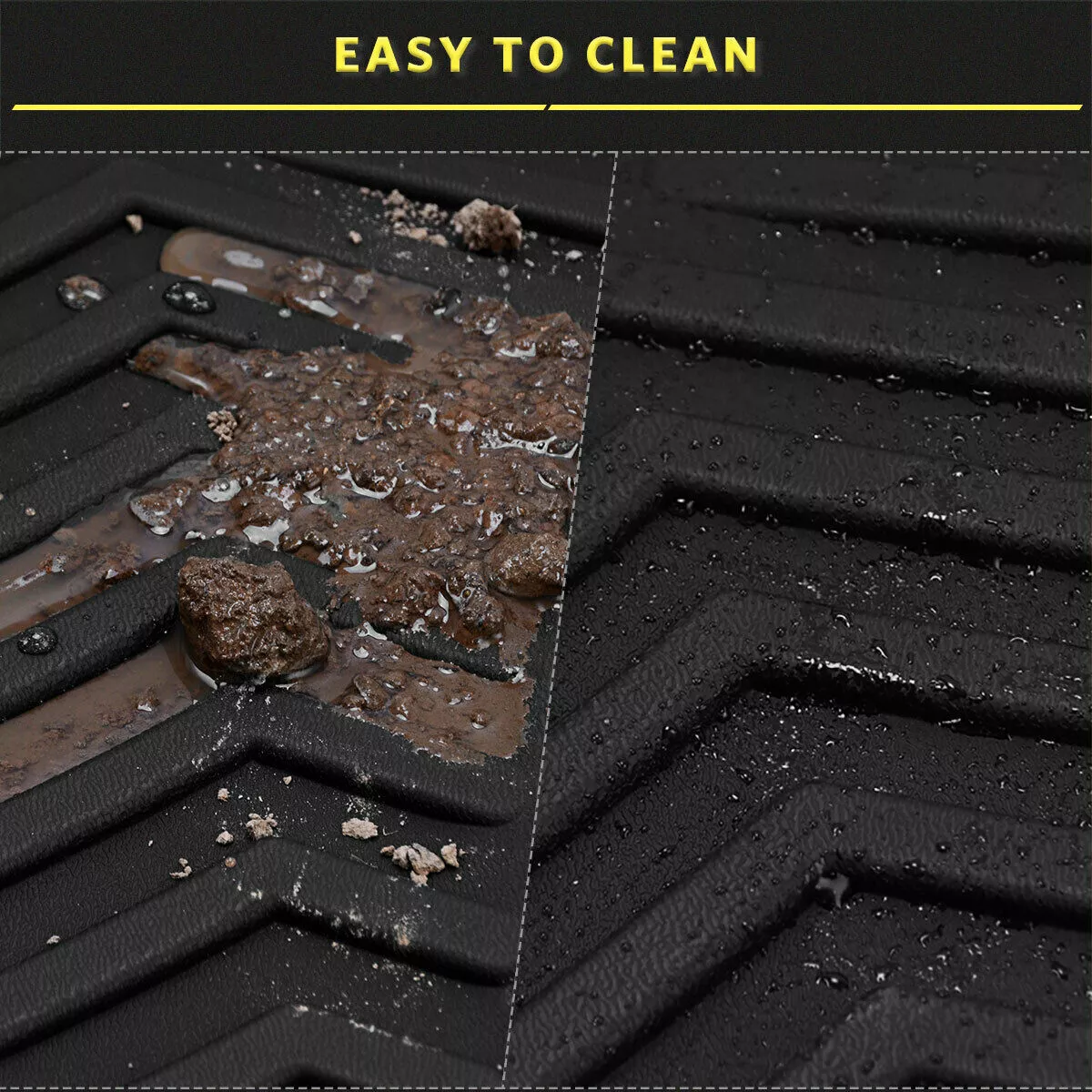 RVNI Floor Mats 3 Row & Cargo Liners For 2021-2023 Jeep Grand Cherokee L All Weather
