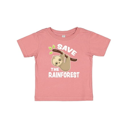 

Inktastic Save the Rainforest with Cute Baby Sloth Gift Baby Boy or Baby Girl T-Shirt