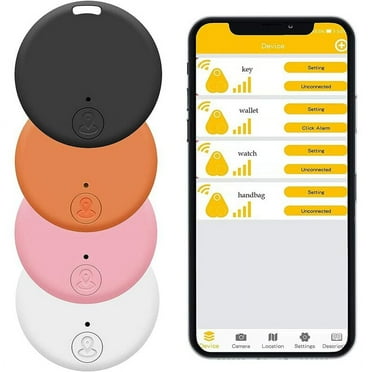 4pcs Wireless Item Locators, Key Finder Anti-Lost Phone Finder Alarm Key Finder, Locator and Sound Tracker to Find Keys, Compatible with iOS and Android