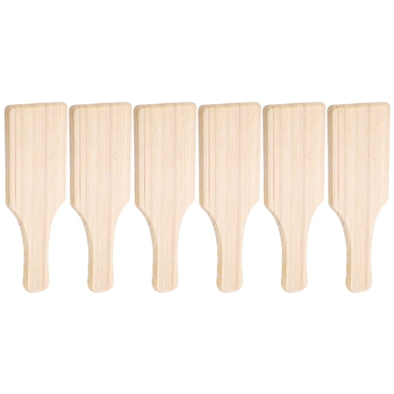HOMEMAXS DIY Clay Paddle Tools for Home Use Wood Beige 6Pcs Perfect for Beginners and Professionals