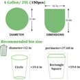 thumbnail image 3 of Biodegradable Bin Liners Bags 150 pcs, 4 Gallon Biodegradable Trash Bags Compostable Garbage Bags Rubbish Bags Waste Bags, Tough, Compost Bags for Garden, Office, Home, 3 of 7