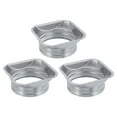 thumbnail image 1 of Unique Bargains Bride de Raccord de Conduit 6 Pouces Interface Carrée à Ronde Bride de Tuyau Droit, 3 Pcs, 1 of 5