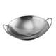 thumbnail image 2 of Wok de acero inoxidable,Wok de acero inoxidable Wok de fondo redondo Wok chino,Olla wok de doble oreja,sartén antiadherente,sartén wok,Sartén para condimentar la cocina del, 2 of 8