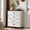 White, variant on Buildhom 2pc Farmhouse 4 Drawer Dresser for Bedroom, 37" Tall Rustic Wood Chest of Drawers with Solid Feet, White