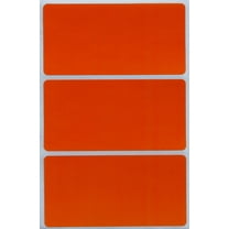 Royal Green Color Coding Labels for Organizing and Moving 4" x 2" Stickers to Write in Orange, 45 Pack