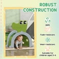 thumbnail image 5 of Qaba Kids Play Tunnel, Toddler Tunnel for Kids to Crawl Through, Crocodile Design Kids Tunnel for Indoor or Outdoor Playground, 76" Long, Green, 5 of 10