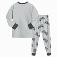 thumbnail image 5 of HFHAPW Toddler Girl Boys Pajamas Set Kids PJs Fall Winter Sleepwear 2 Piece Long Sleeve Top and Pants Jammies, 5 of 8
