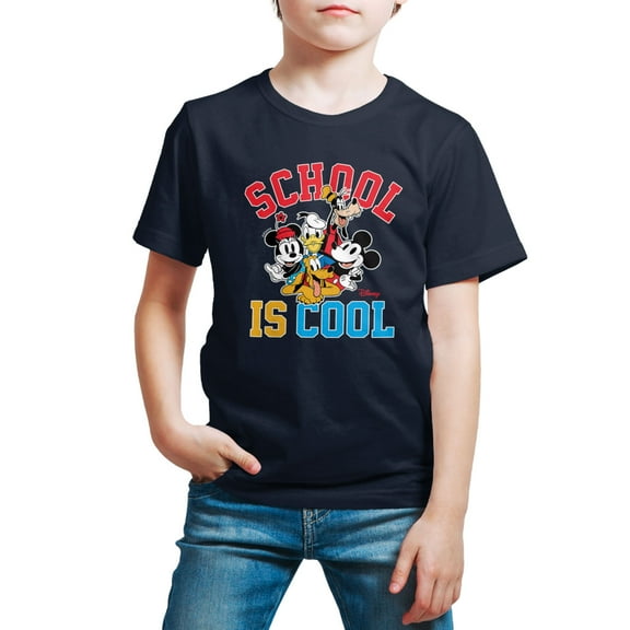 Mickey & Friends - School Is Cool - Youth Short Sleeve Graphic T-Shirt