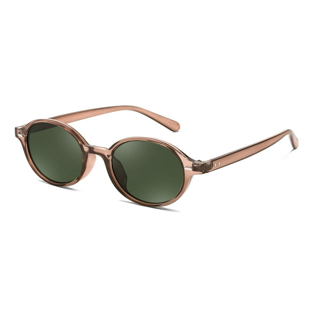 Gafas de Sol FEISEDY Retro Ovaladas B1171 para Mujer Transparente