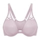 thumbnail image 3 of Sostén DELMIRA con cierre frontal y espalda racerback talla grande 32C color malva, 3 of 5