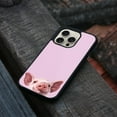thumbnail image 4 of WIRESTER Shockproof Soft Rubber Cover Case for Apple iPhone 16 Pro 6.3" 2024, Baby Pig On Thistle Background, 4 of 5