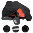 thumbnail image 1 of All-Season Heavy Duty 210D Oxford Cloth Lawn Mower Cover - Waterproof, Windproof & UV Protection with Adjustable Drawstring, Foldable & Portable, Fits 55" Walk-Behind Tractors (140x66x91cm), Black, 1 of 7