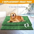 thumbnail image 3 of Dog Grass Pad with Tray,35x23in Dogs Potty Tray with 2-Pack Upgraded Replacement Artificial Grass,Dog Litter Box for Pet Training,Indoor Portable Pottys Pet Toilet, 3 of 6