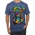 thumbnail image 1 of Dean Russo Unconditional Loyalty Dog Lover Men's Graphic T-Shirt, Vintage Heather Blue, Medium, 1 of 1