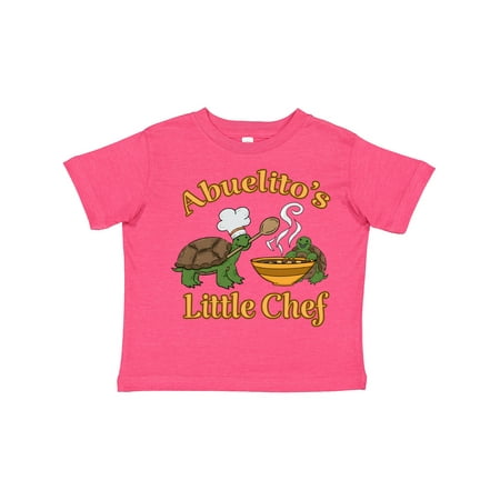 

Inktastic Abuelito s Little Chef with Cute Turtles Gift Toddler Boy or Toddler Girl T-Shirt