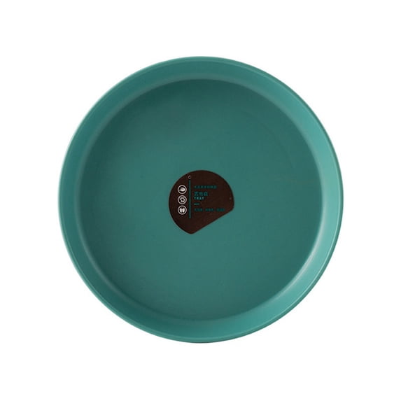 4pcs Spit Bone Dish Household Small Dish Pickle Dish Plastic Snack Cake Dish Dining Table Garbage Storage Tray, 6 Inch,Round,Green