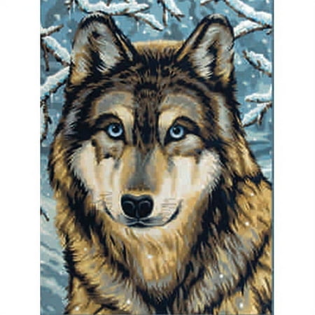 Reeves Medium Painting By Numbers - Wolf 2